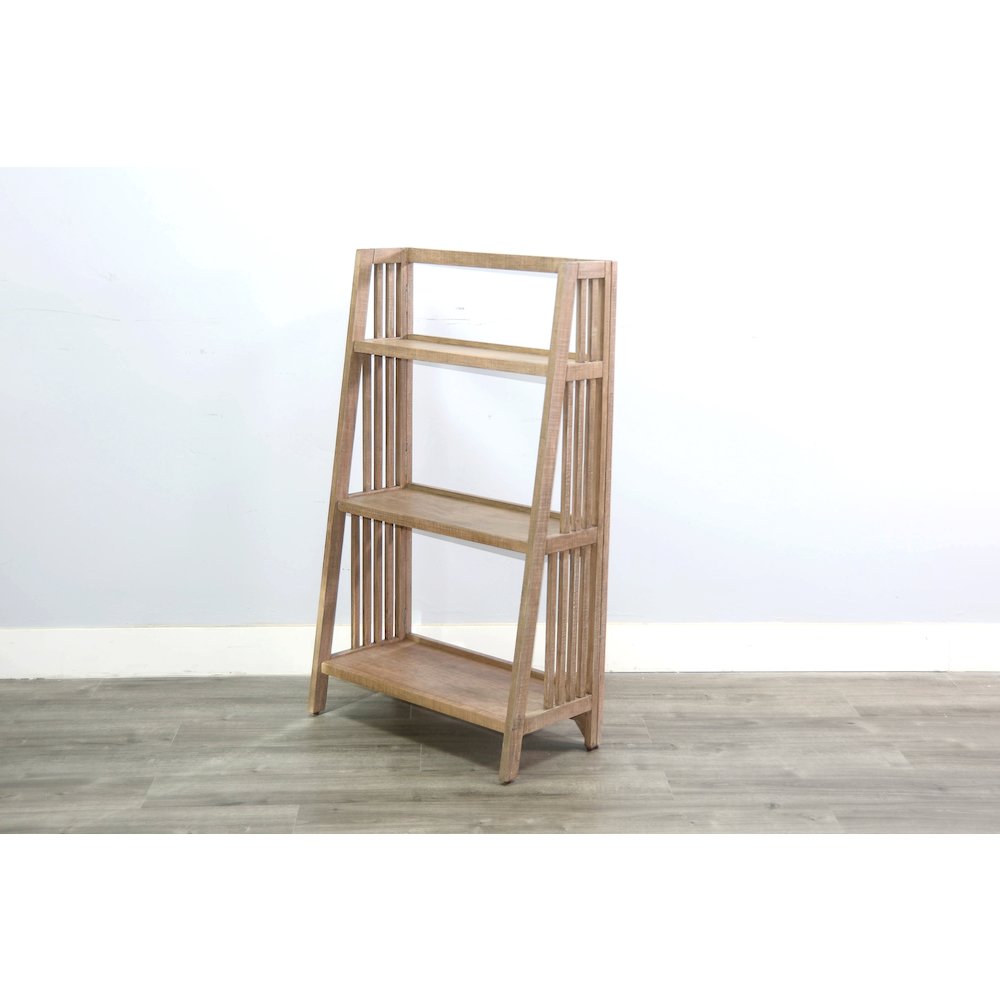 Sunny Designs 48" Mahogany Wood Folding Bookcase. Picture 4