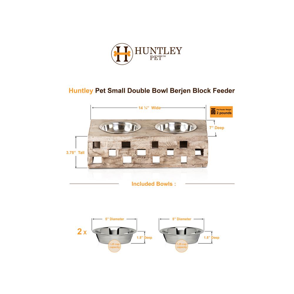 Huntley Berjen Block Small Double Feeder. Picture 10