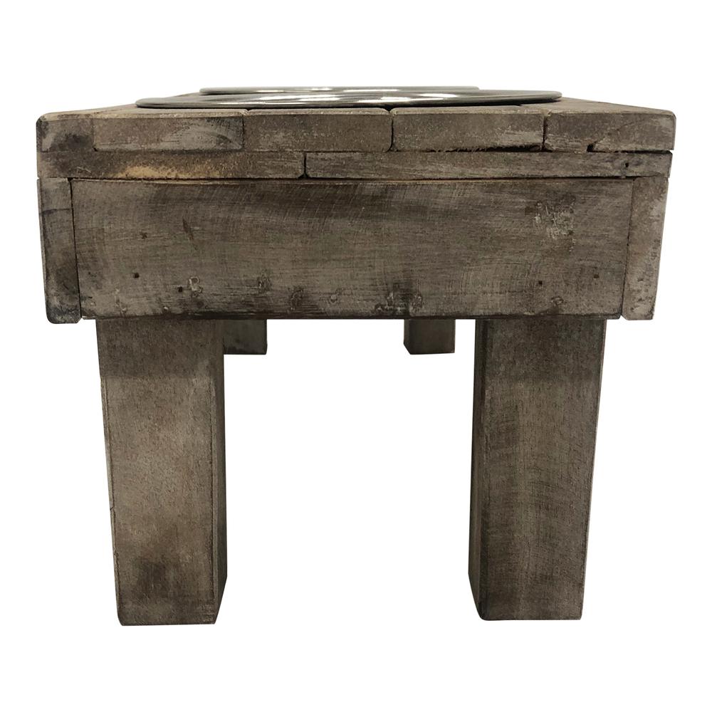 Huntley Berjen Table Double Feeder, Large Brown Wash. Picture 5