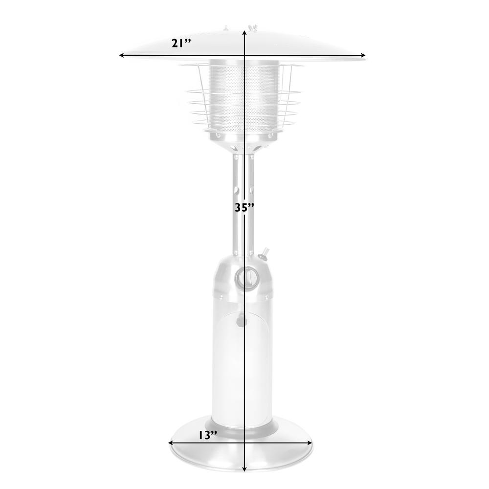 Stainless Steel Table Top Patio Heater. Picture 2
