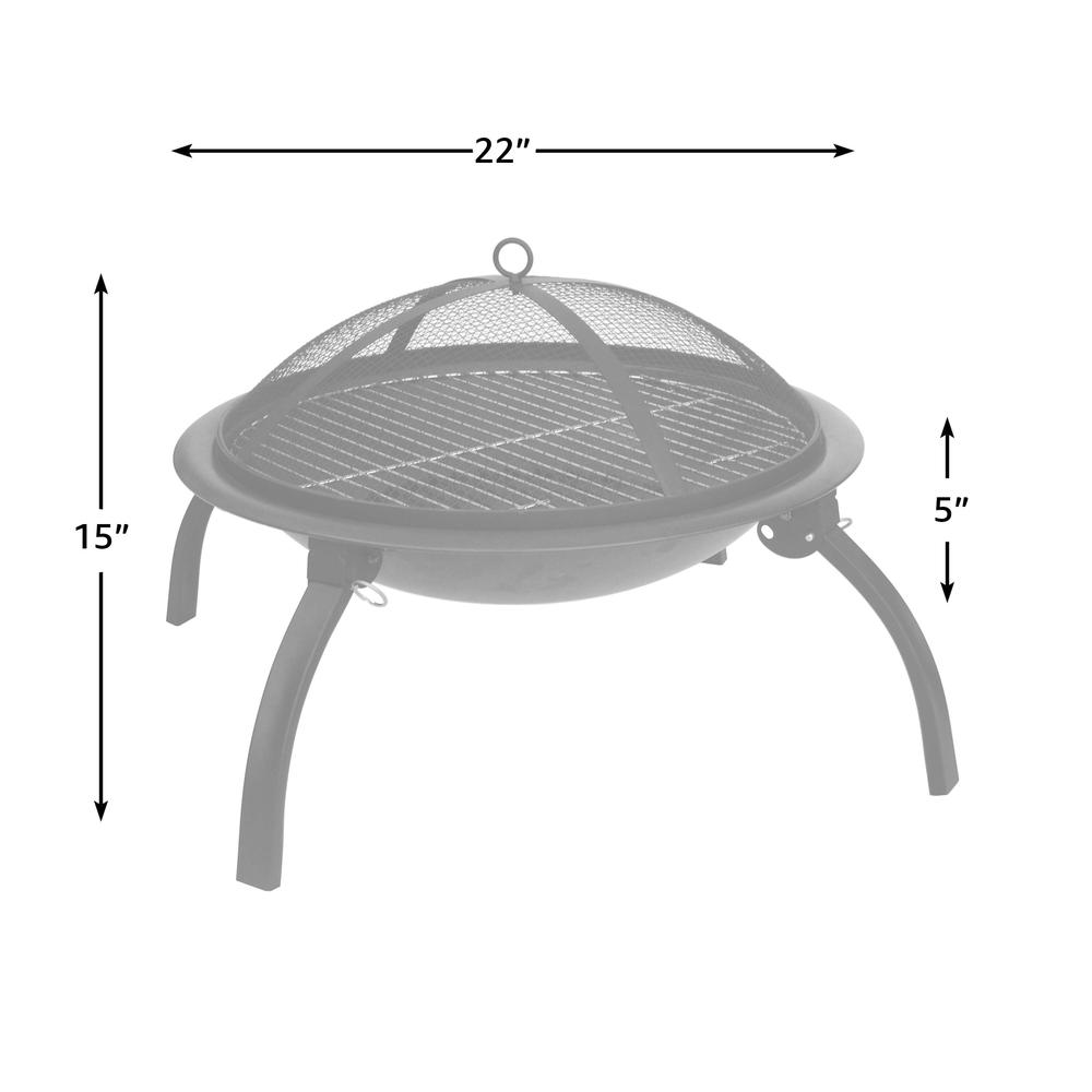 22" Folding Fire Pit. Picture 4