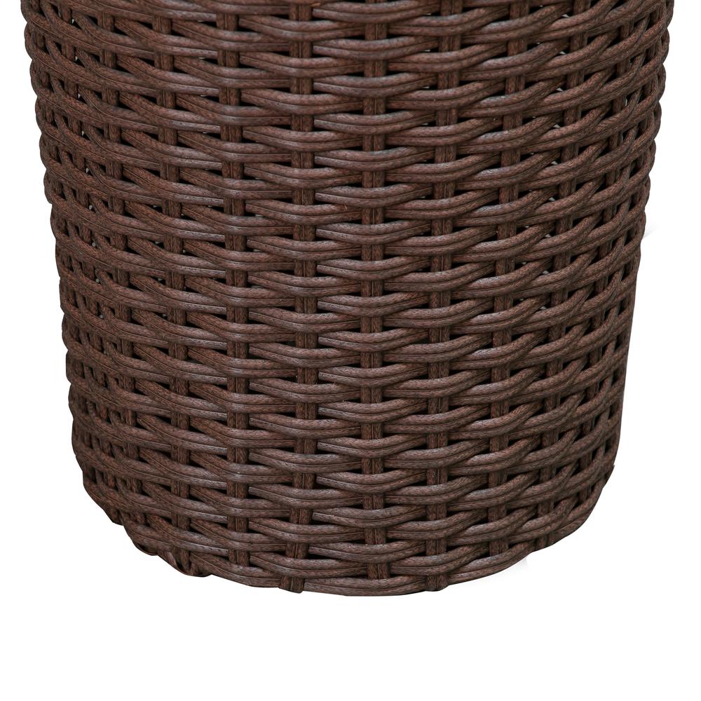 Noah 2-Piece Wicker Planter Set, Mocha. Picture 3