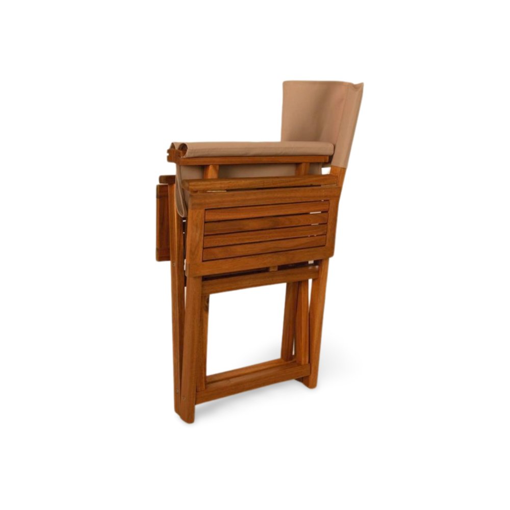 Walker Outdoor Folding Directors Chair with Side Tables. Picture 4