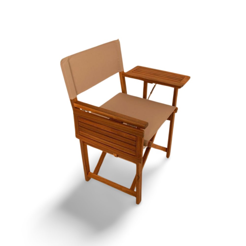 Walker Outdoor Folding Directors Chair with Side Tables. Picture 6