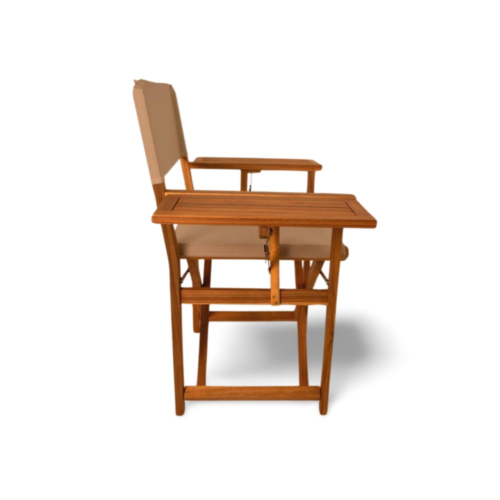 Walker Outdoor Folding Directors Chair with Side Tables. Picture 2