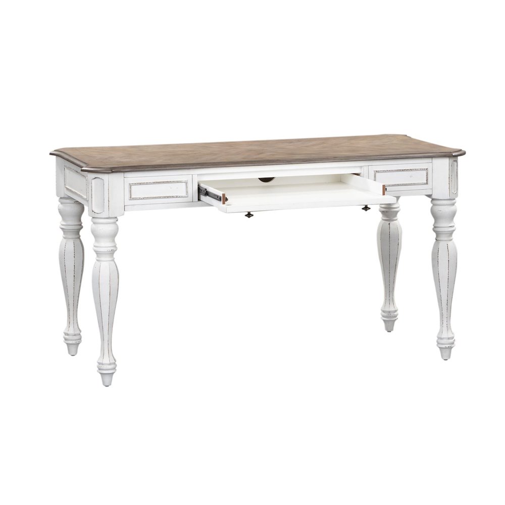 Magnolia Manor Lift Top Writing Desk in Antique White. Picture 1