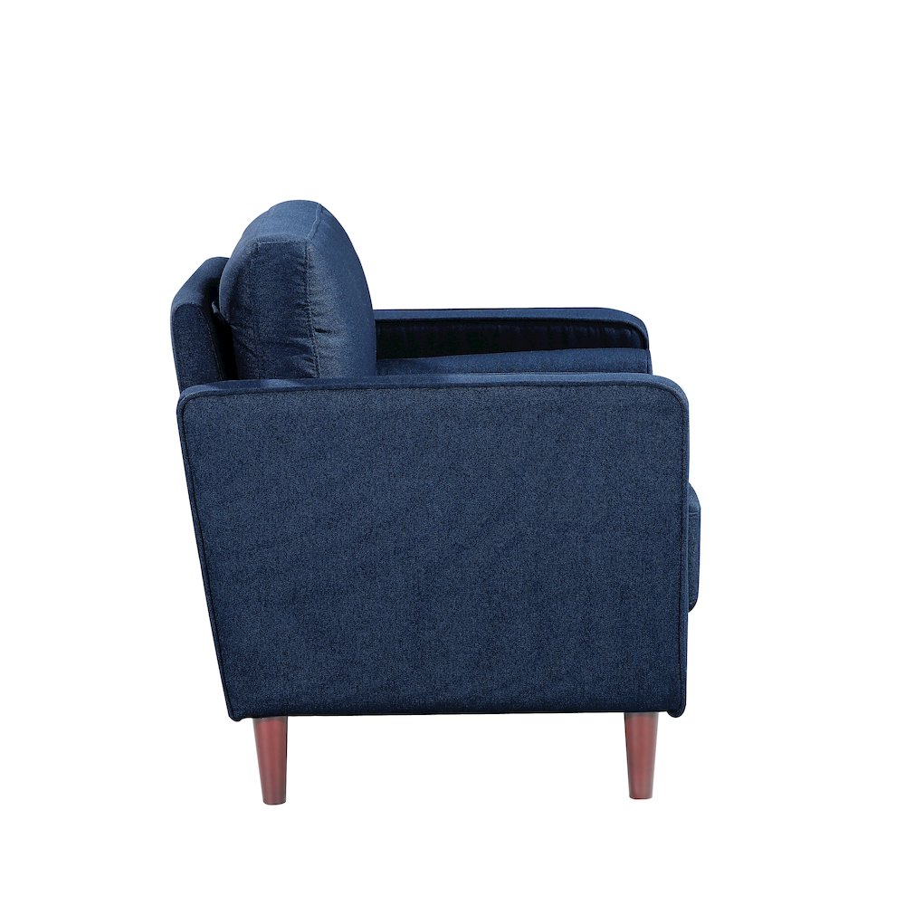 Langford Loveseat Navy Blue. Picture 6