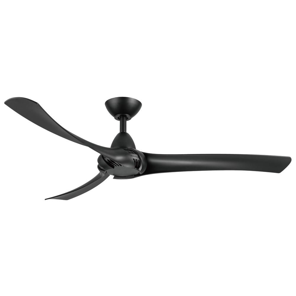 Droid Matte Black 52 Inch Ceiling Fan. Picture 1