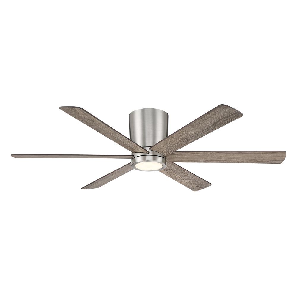 Coldwater 52 Inch Indoor/Outdoor Smart Flush Mount Ceiling Fan. Picture 1
