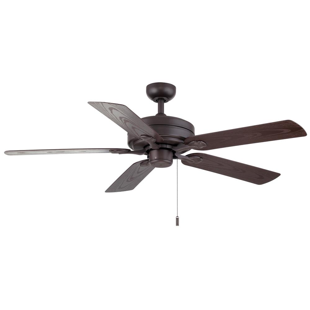 Courtyard Outdoor Textured Brown 52 Inch Ceiling Fan. Picture 1