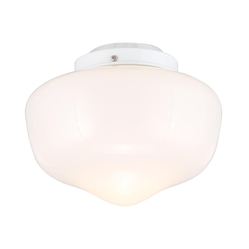 White Outdoor Schoolhouse Light Kit LED. Picture 1