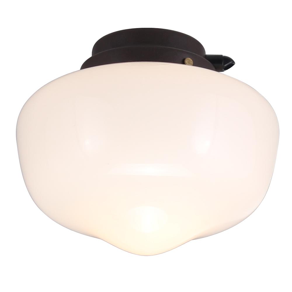 Textured Brown Outdoor Light Kit Schoolhouse LED. Picture 1