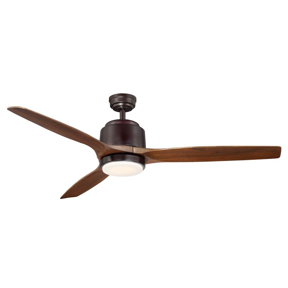 Reya 56 Inch Oiled Bronze Ceiling Fan. Picture 1