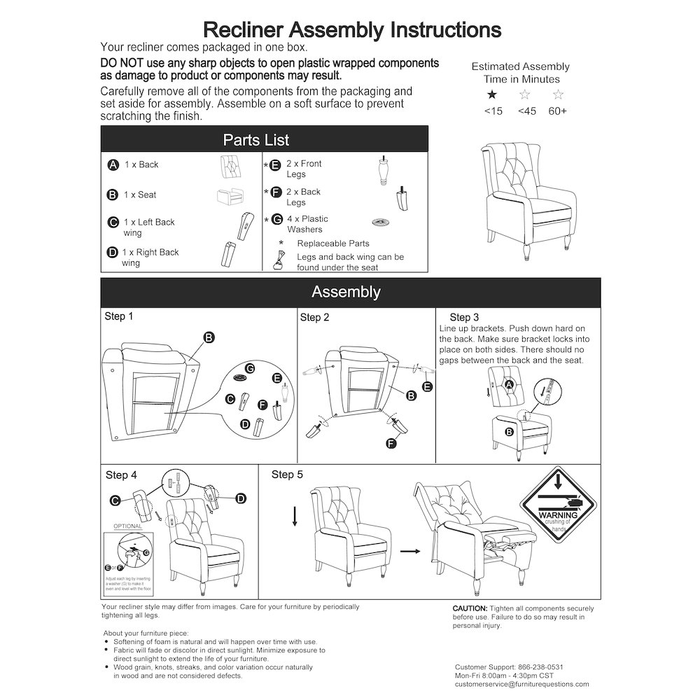 ProLounger Pushback Recliner in Plaid Grey Velvet. Picture 9