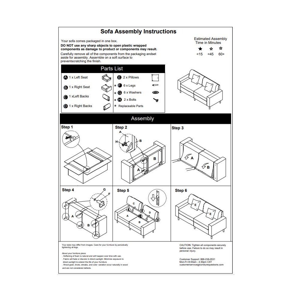 Small Space Sofa in Elegant Textured Mocha Boucle Fabric. Picture 9