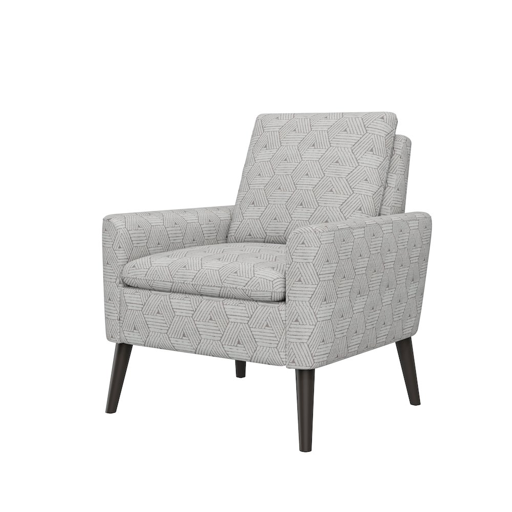 Mid-Century Modern Armchair in Tan and Cream Honeycomb. Picture 3