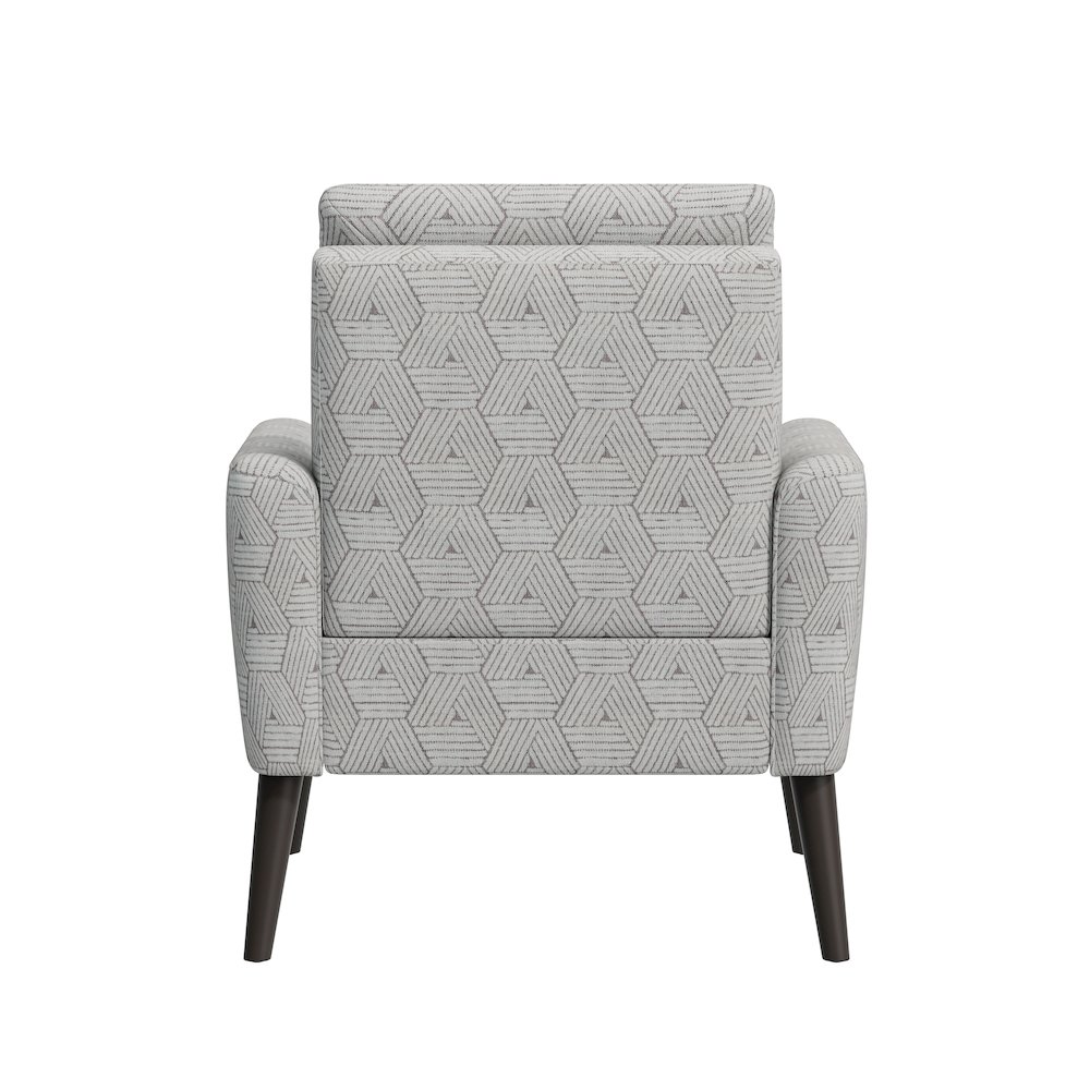 Mid-Century Modern Armchair in Tan and Cream Honeycomb. Picture 5