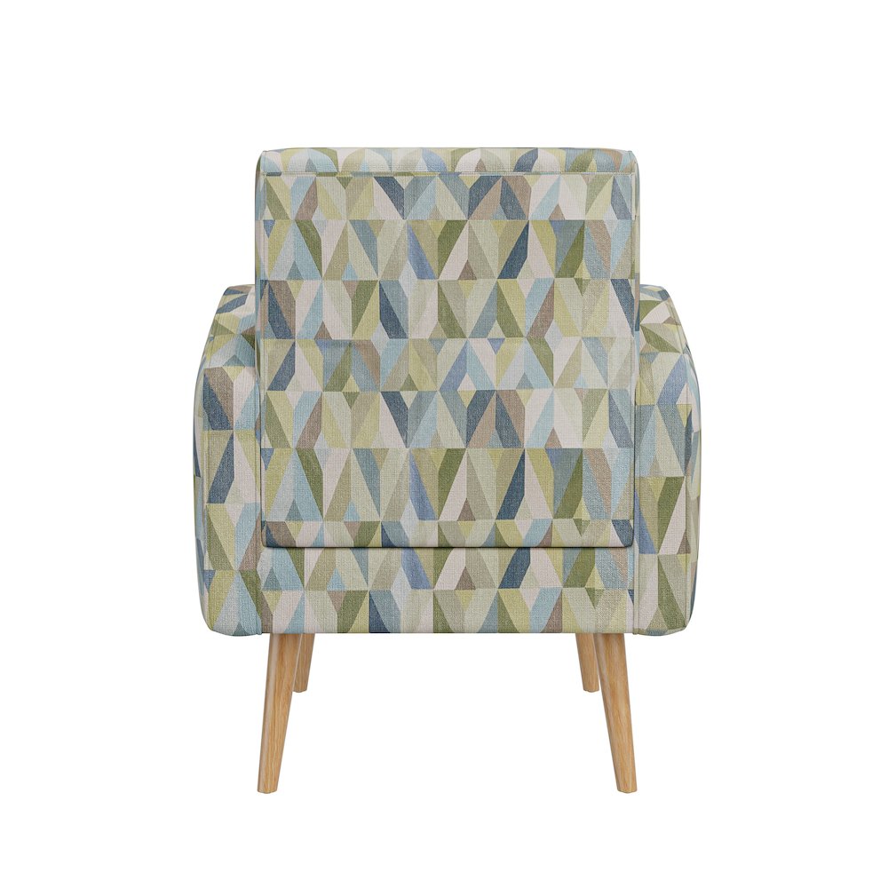 Mid-Century Modern Armchair in Pastel Green and Blue Prism. Picture 5