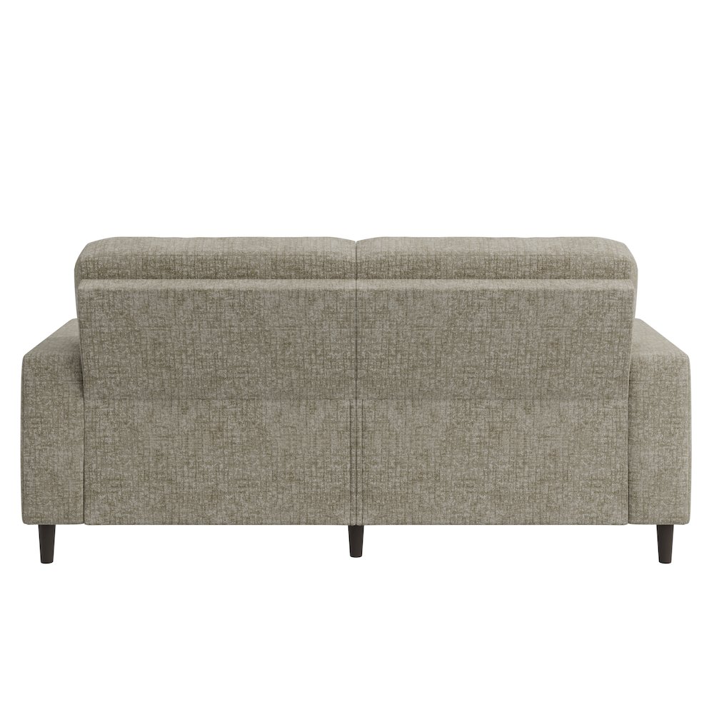 Small Space Sofa in Textured Taupe Chenille Fabric. Picture 4