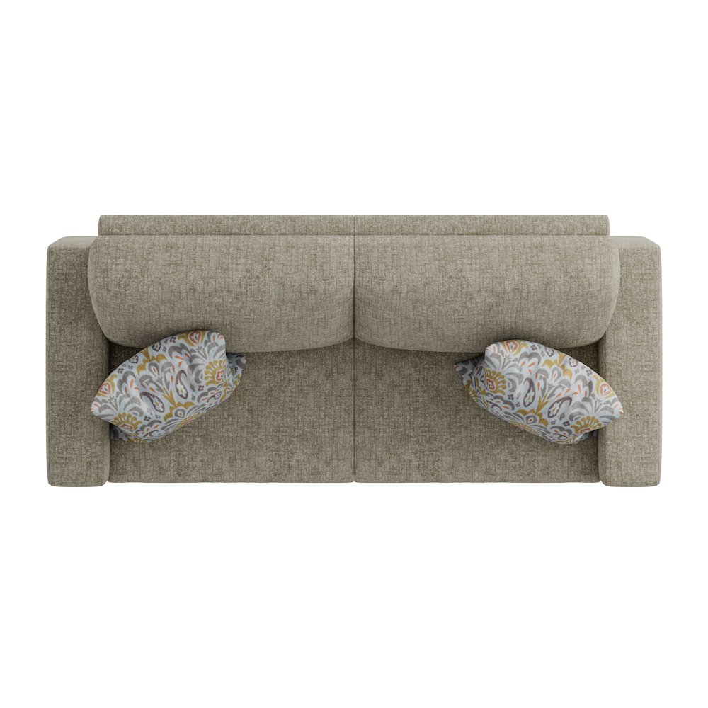 Small Space Sofa in Textured Taupe Chenille Fabric. Picture 5