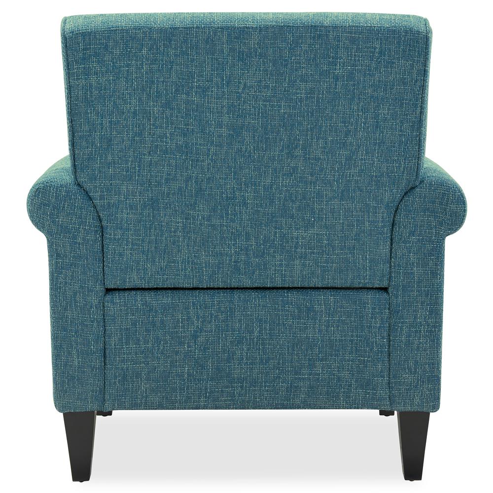 Traditional Armchair with Nailheads in Blue Tweed. Picture 5