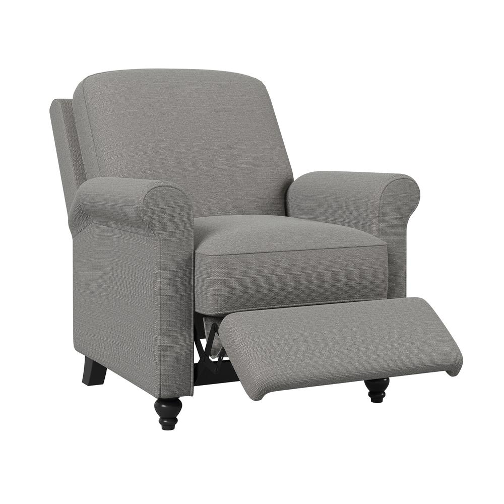 ProLounger Pushback Recliner in Dove Grey Linen. Picture 1