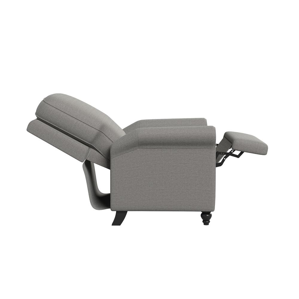 ProLounger Pushback Recliner in Dove Grey Linen. Picture 5
