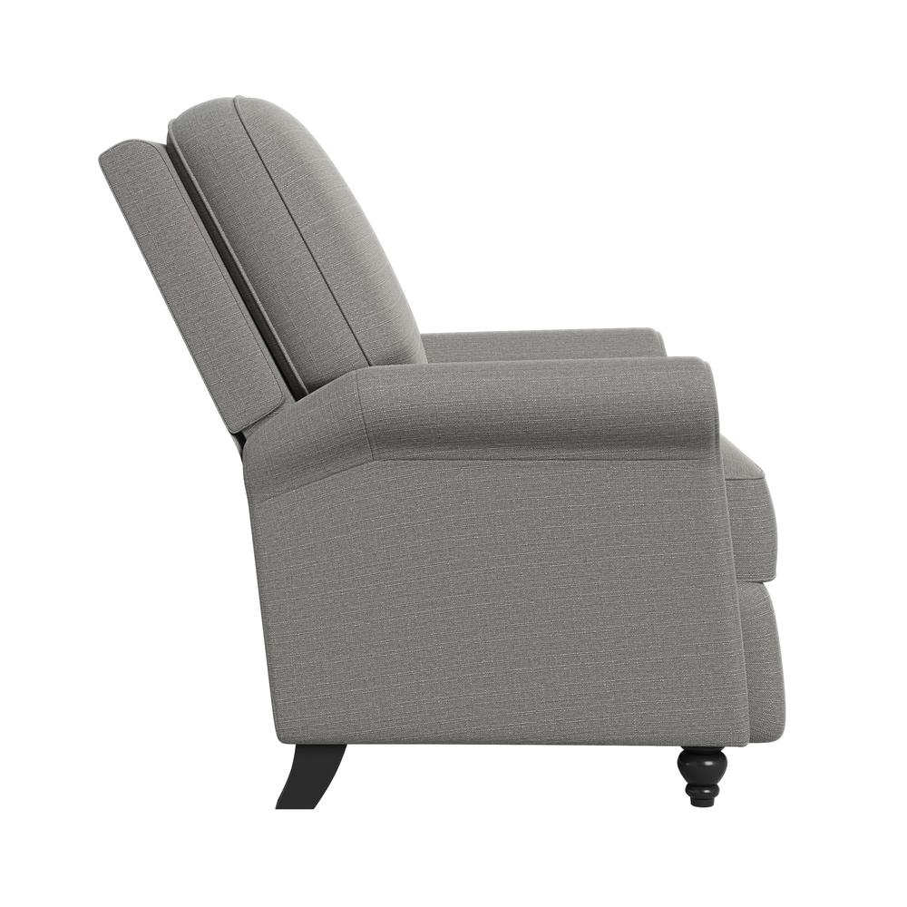 ProLounger Pushback Recliner in Dove Grey Linen. Picture 6