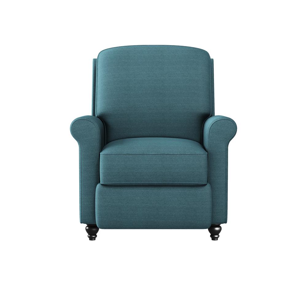 ProLounger Pushback Recliner in Caribbean Blue Linen. Picture 2