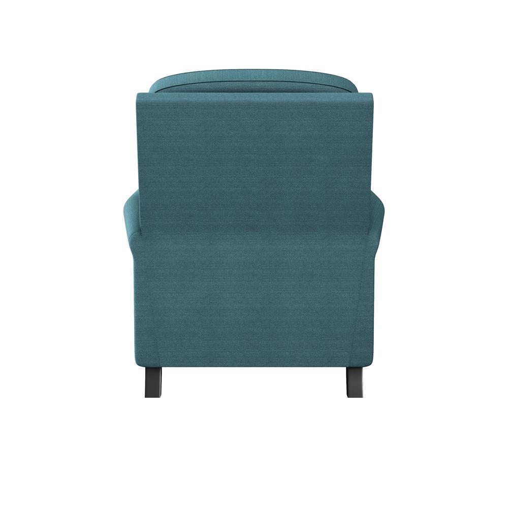 ProLounger Pushback Recliner in Caribbean Blue Linen. Picture 7