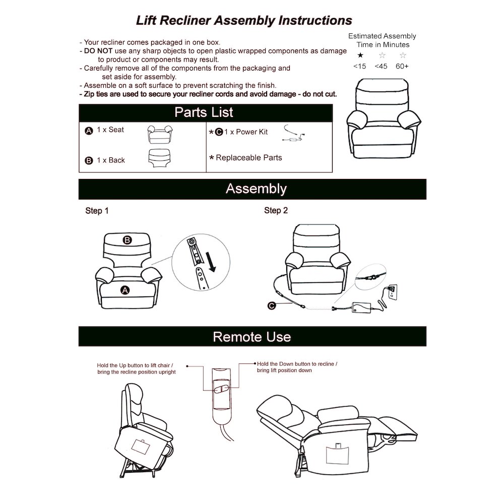 Power Recline and Lift Chair in Chocolate Brown Chenille. Picture 12