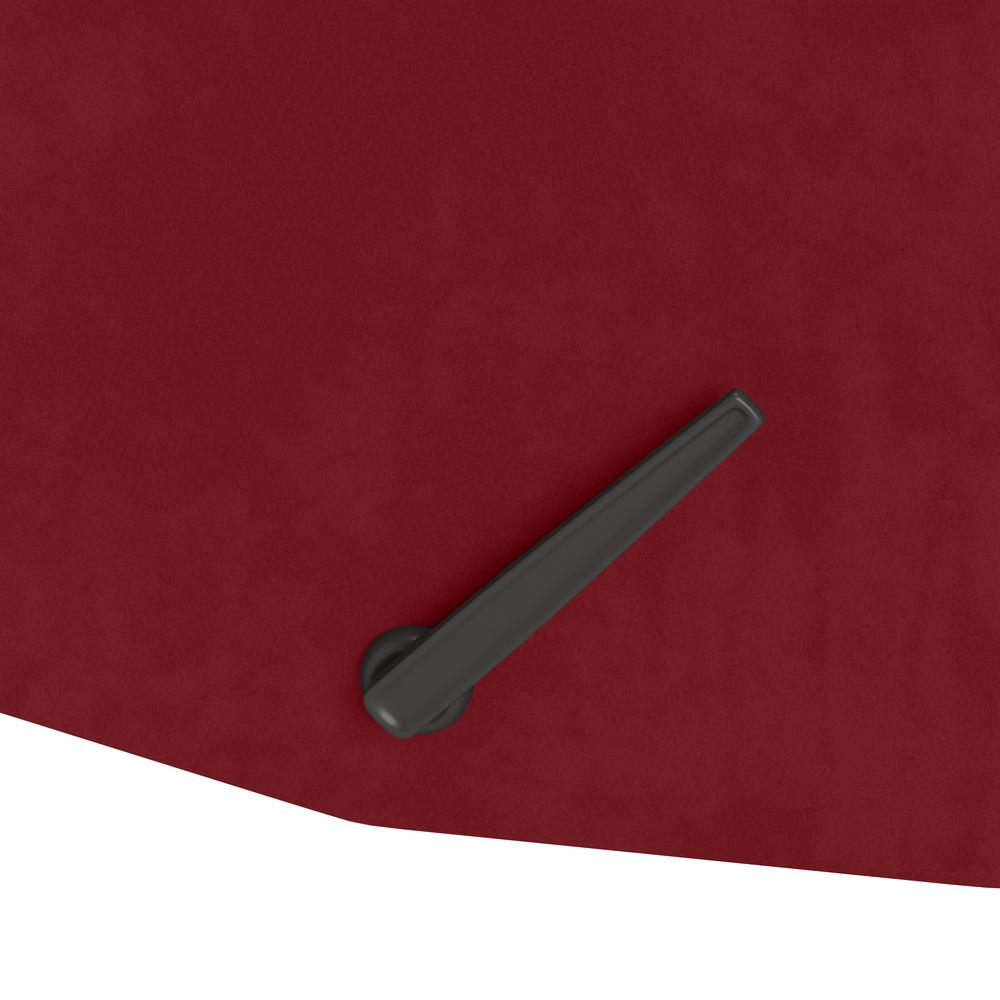 ProLounger Wall Hugger Recliner in Red Microfiber with Square Tufted Back. Picture 8