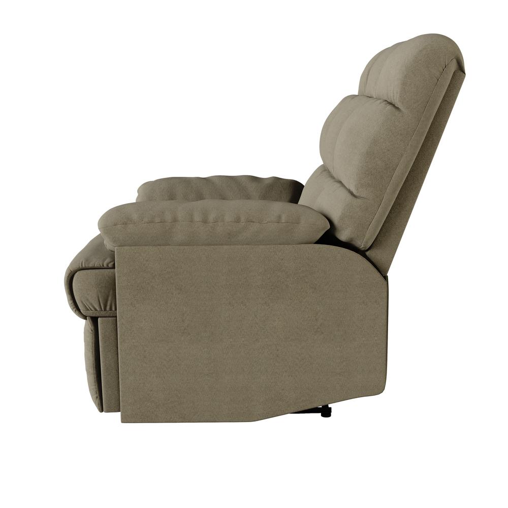 ProLounger Wall Hugger Recliner in Sage Microfiber with Square Tufted Back. Picture 6