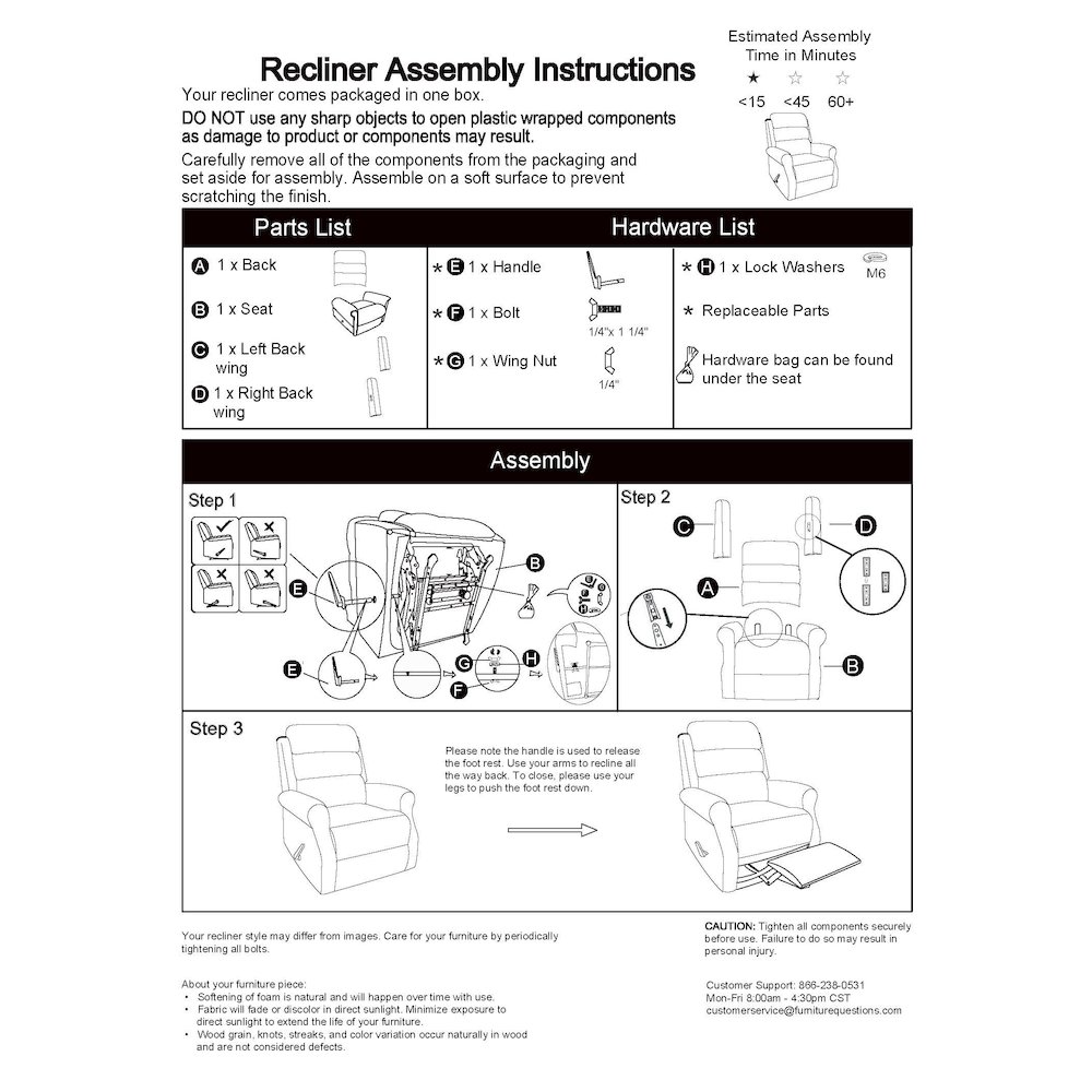 ProLounger Wall Hugger Recliner in Distressed Saddle Brown Faux Leather. Picture 8