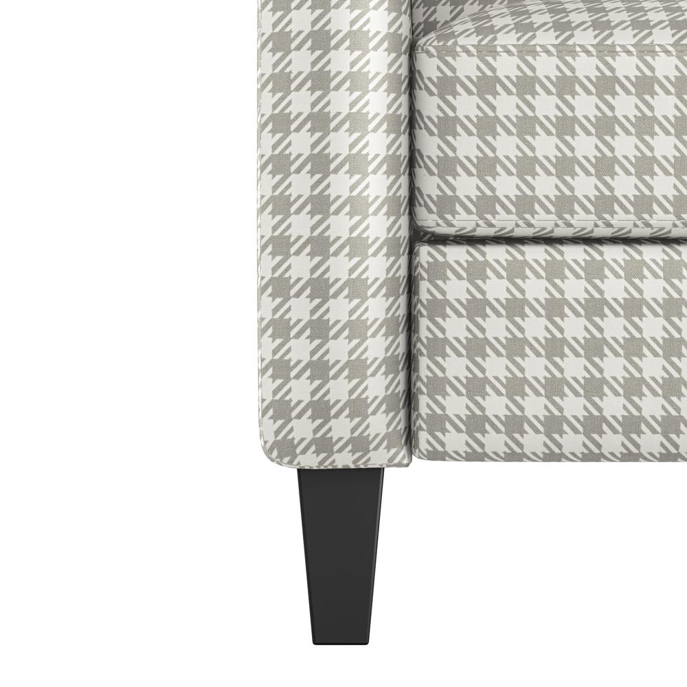 ProLounger Pushback Recliner in Grey Houndstooth Linen. Picture 6
