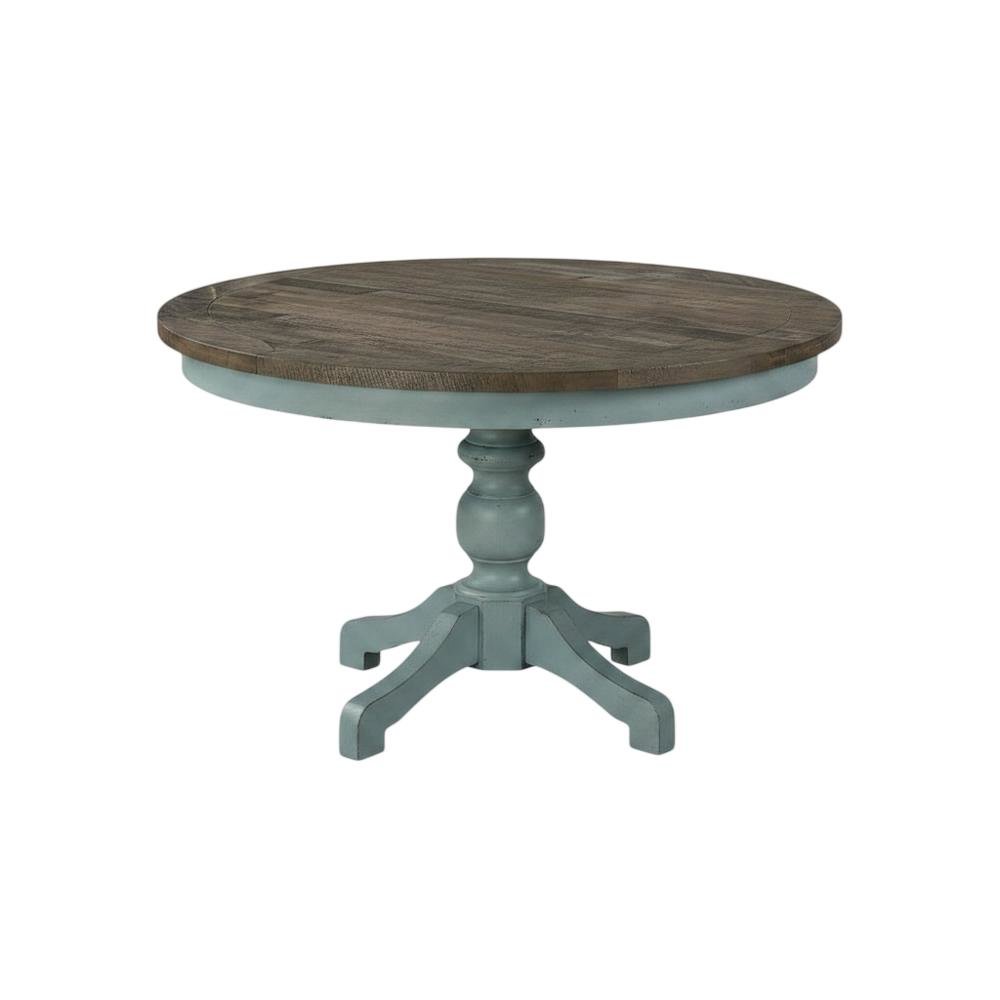 Round Dining Table Set with Cross-Back Chairs, Stylish and Durable. Picture 4