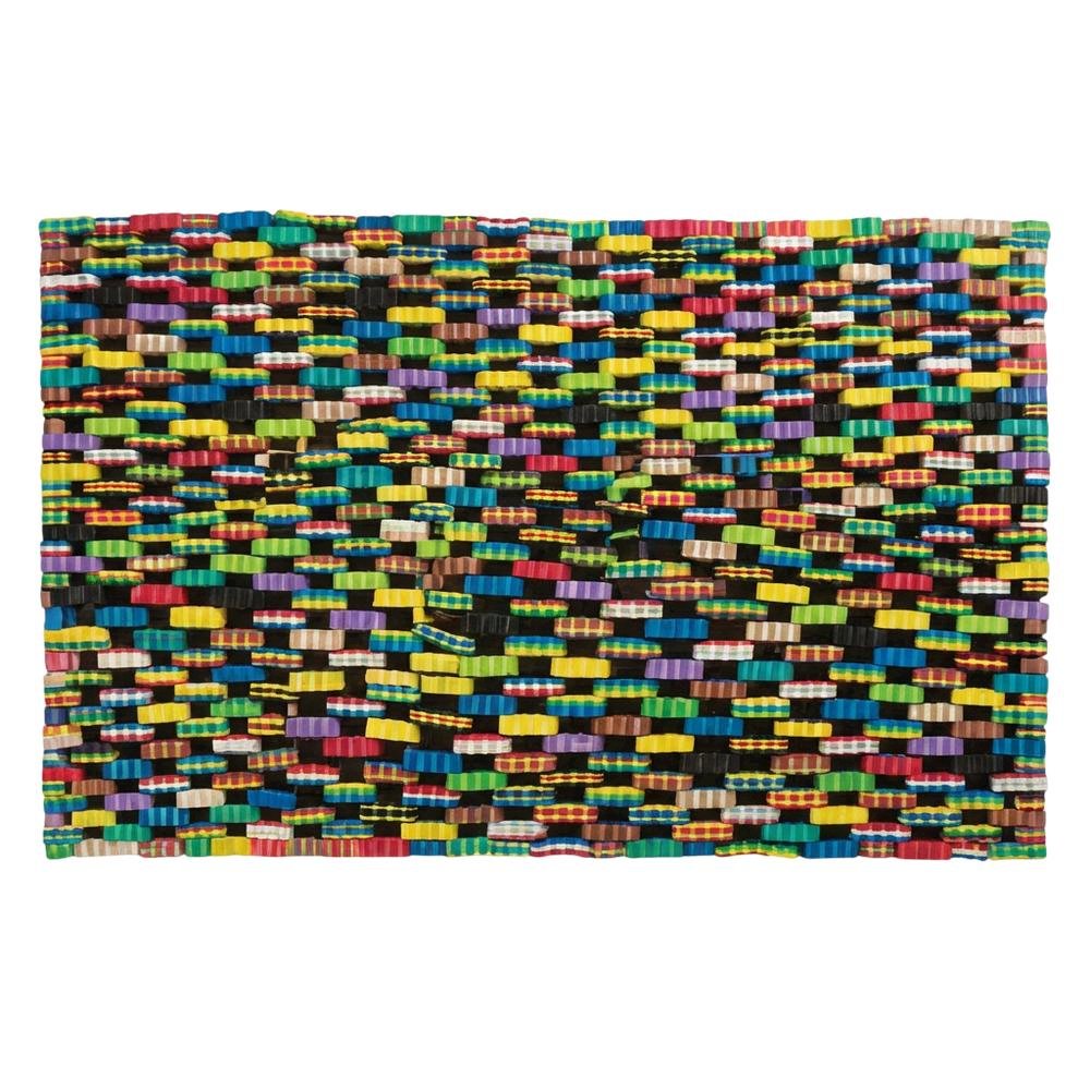 Recycled Flip Flop Large Door Mat. Picture 1