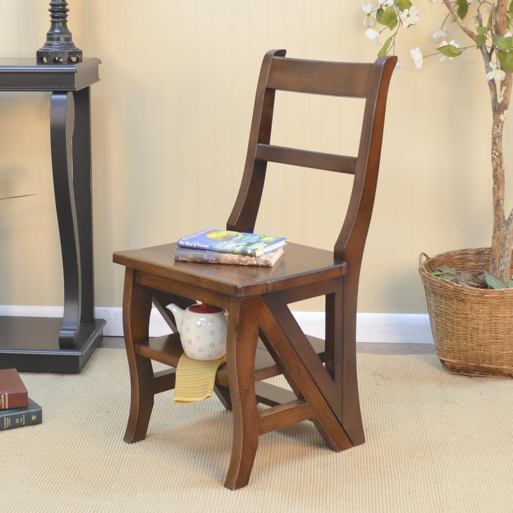 Folding Library Chair - Chestnut. Picture 14