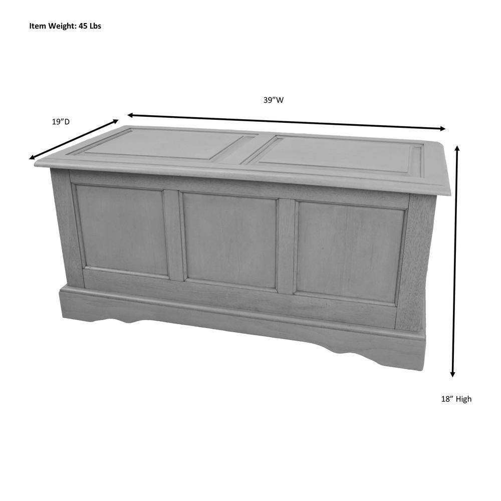 Camden Blanket Chest - Antique Black. Picture 10