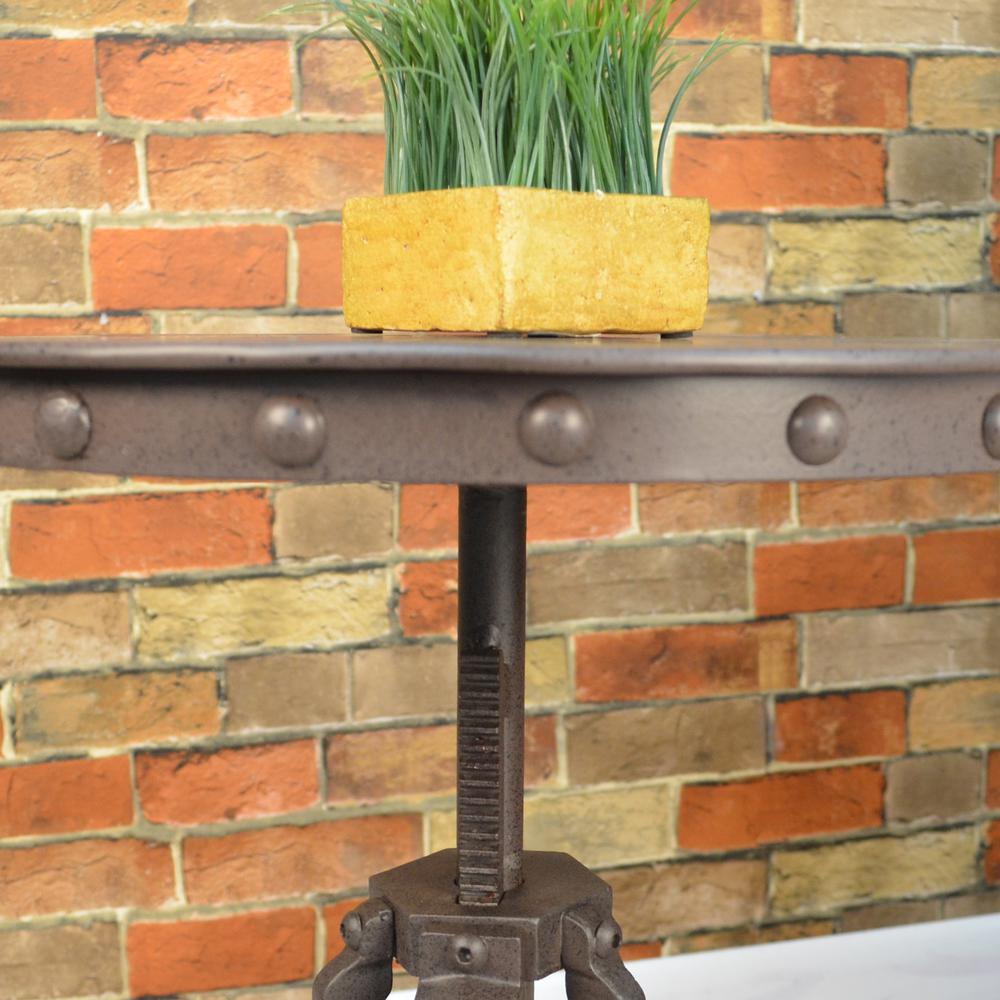 Regan Adjustable Accent Table - Industrial. Picture 7