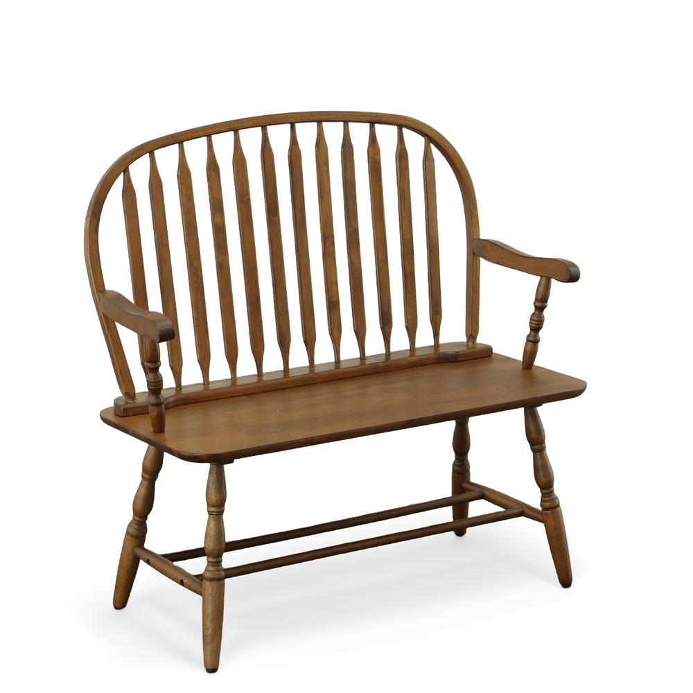 Windsor Bench - American Oak. Picture 1