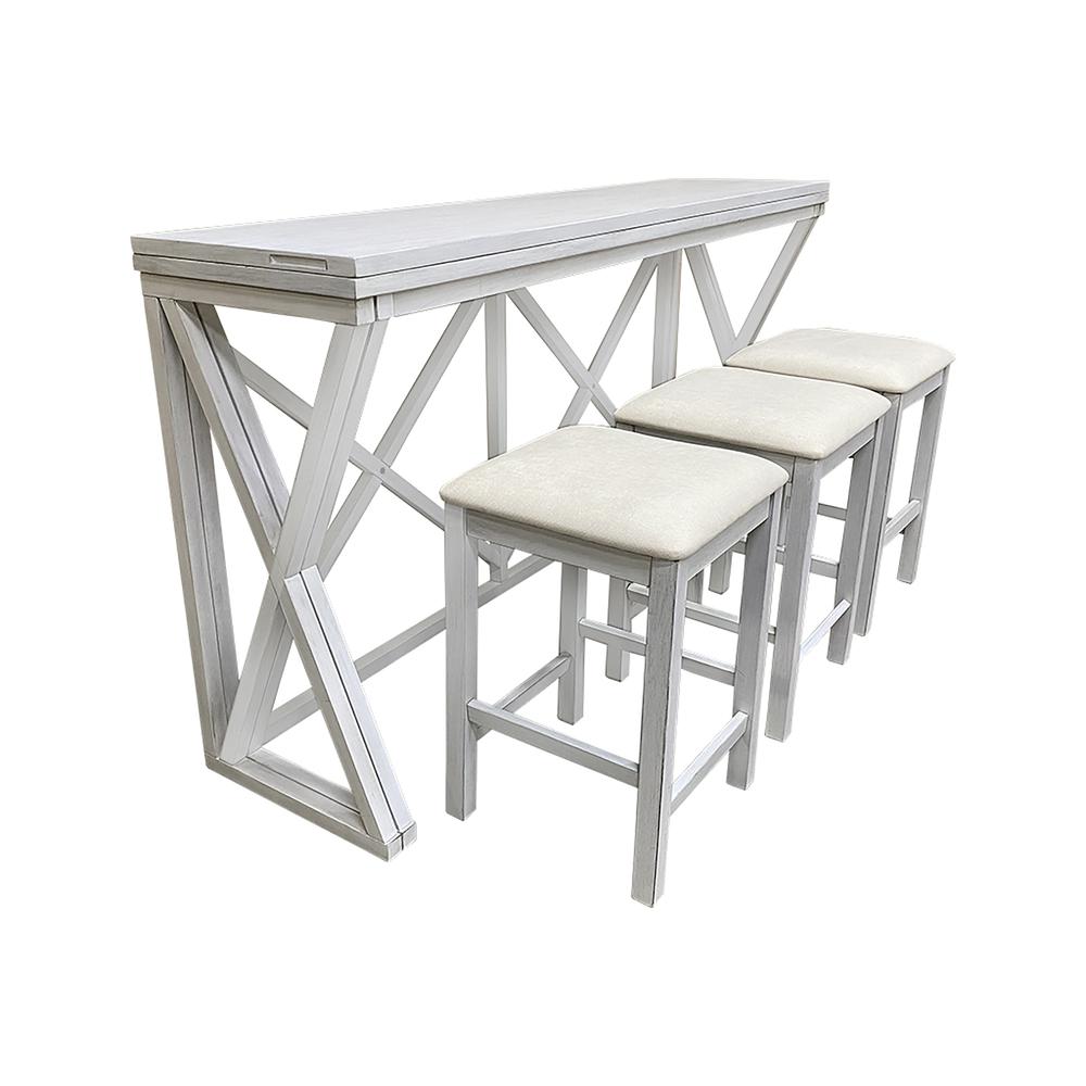 Taylor Flip Top Bar Table - Antique White. Picture 8