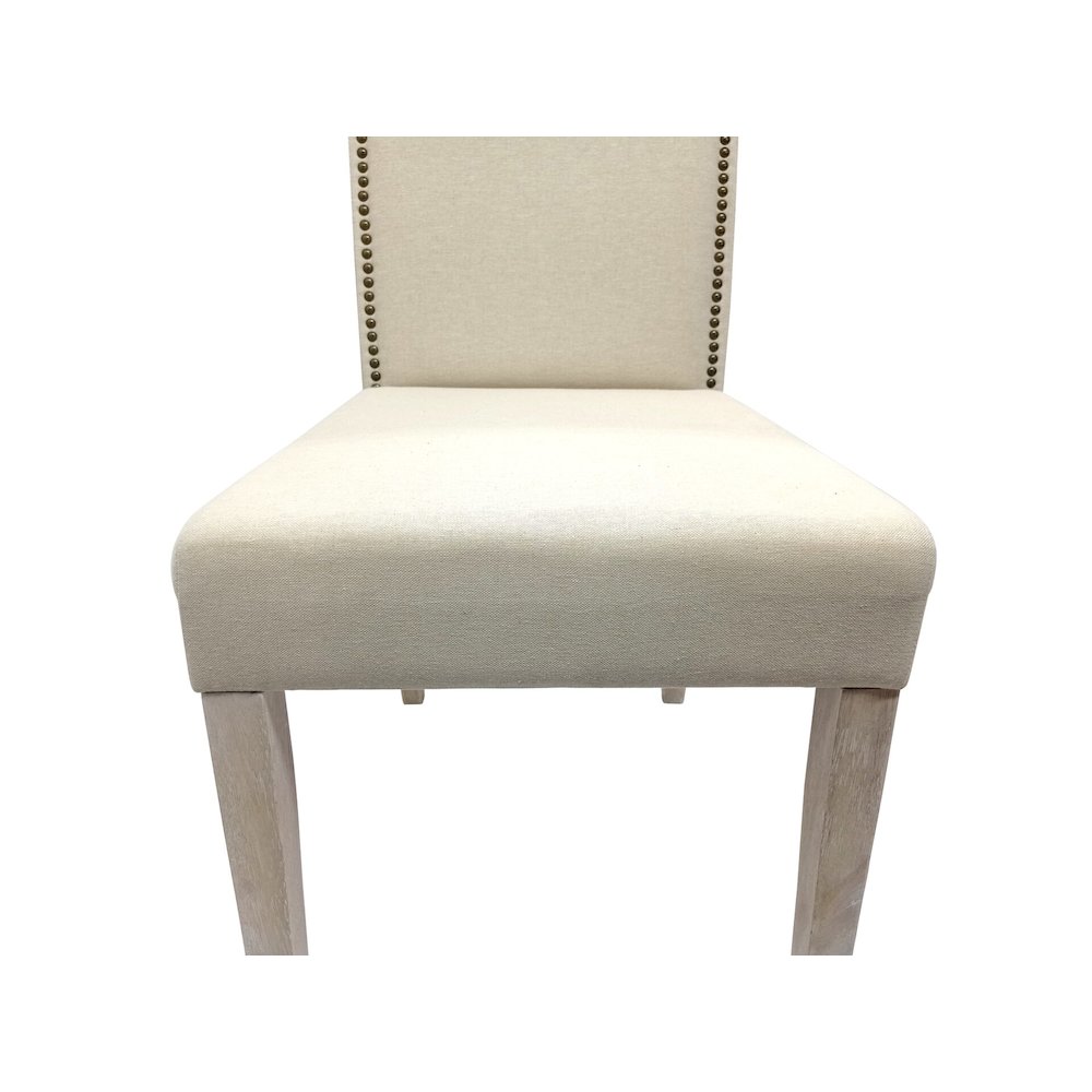 Florence Trestle Table and 4 Romero Parson Upholstered Chairs. Picture 8