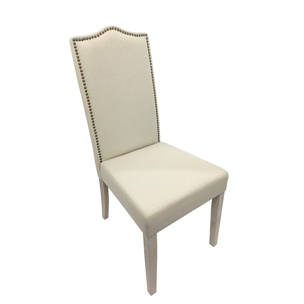 Florence Trestle Table and 4 Romero Parson Upholstered Chairs. Picture 6