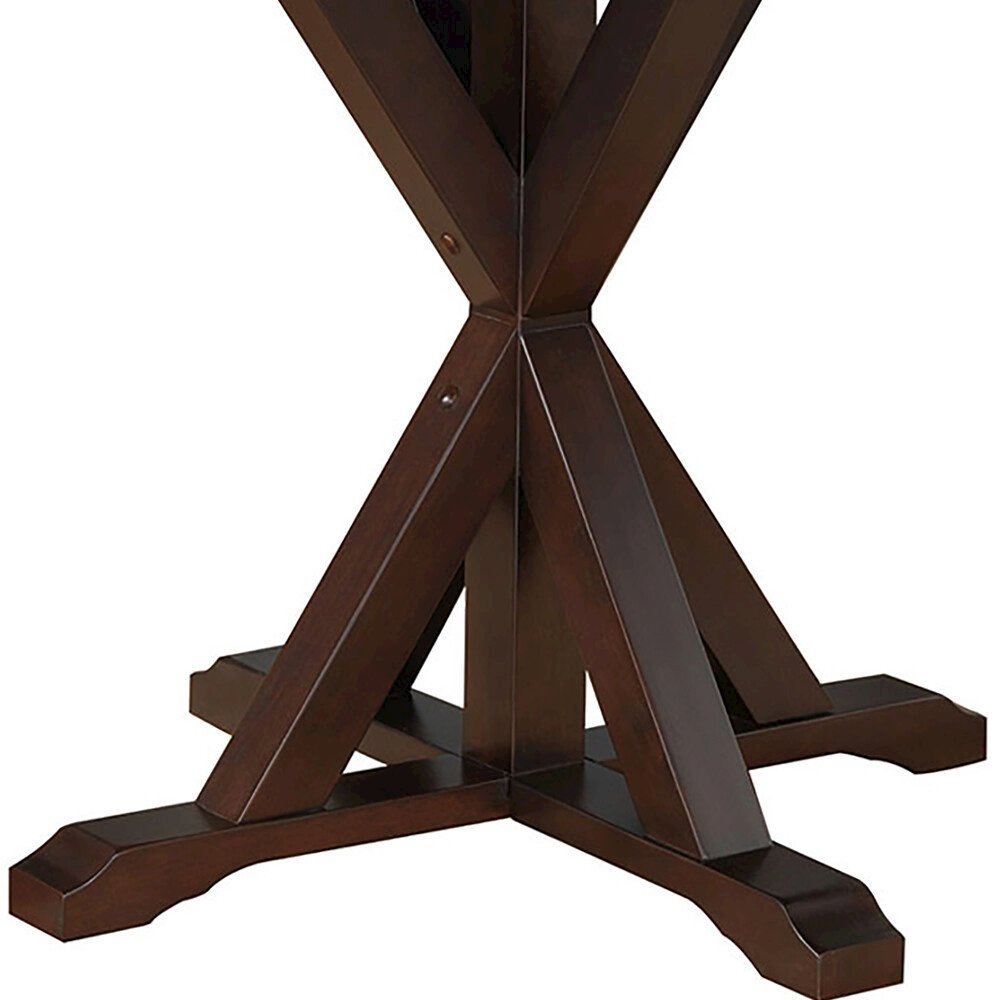Monet X Base Dining Table with 2 Whitman Dining Chairs - Espresso. Picture 2