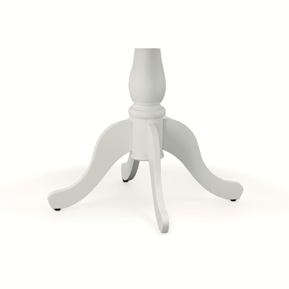 Fairview 42" Round Pedestal Dining Table - White. Picture 3