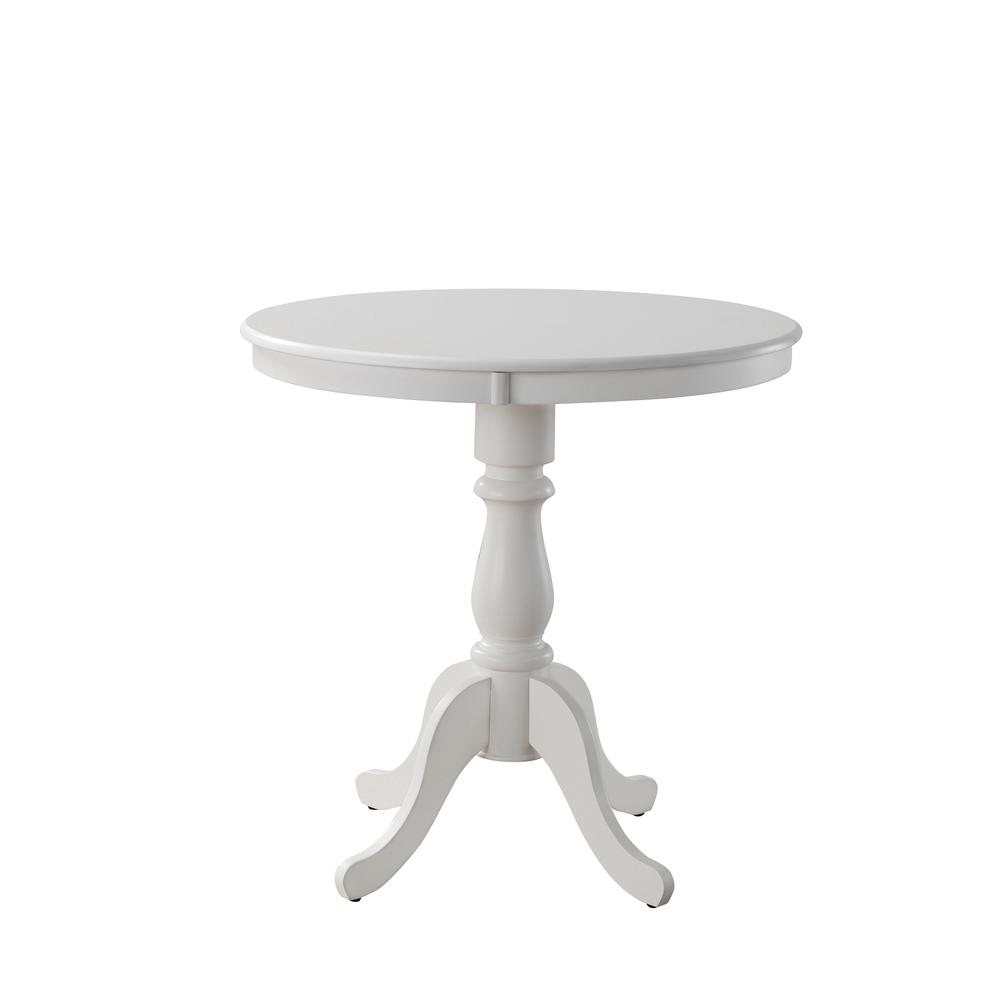 Fairview 36" Round Pedestal Bar Table - White. Picture 2