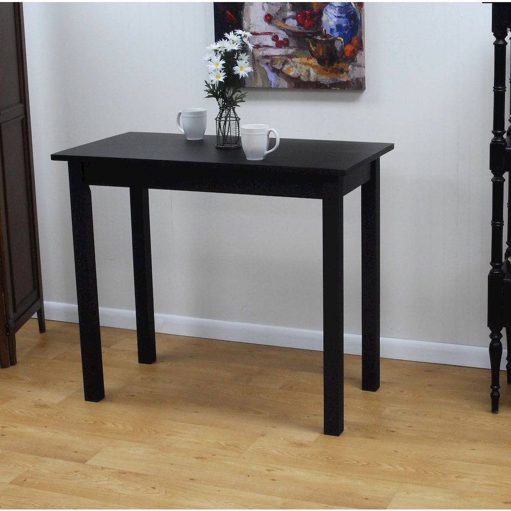 Tavern Pub Bar with 2 Counter Stools - Antique Black and Chestnut. Picture 3