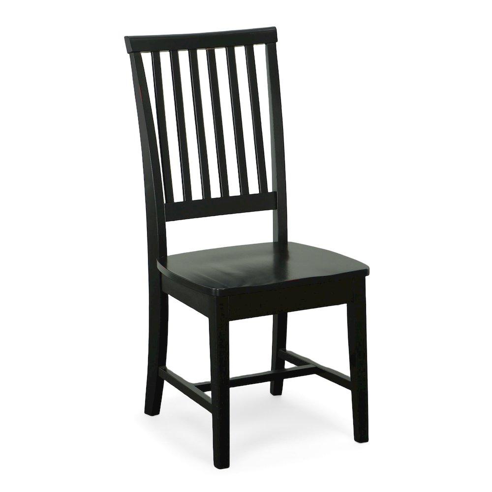 Fairview 42" Pedestal Dining Table with 4 Hudson Dining Chairs - Antique Black. Picture 7