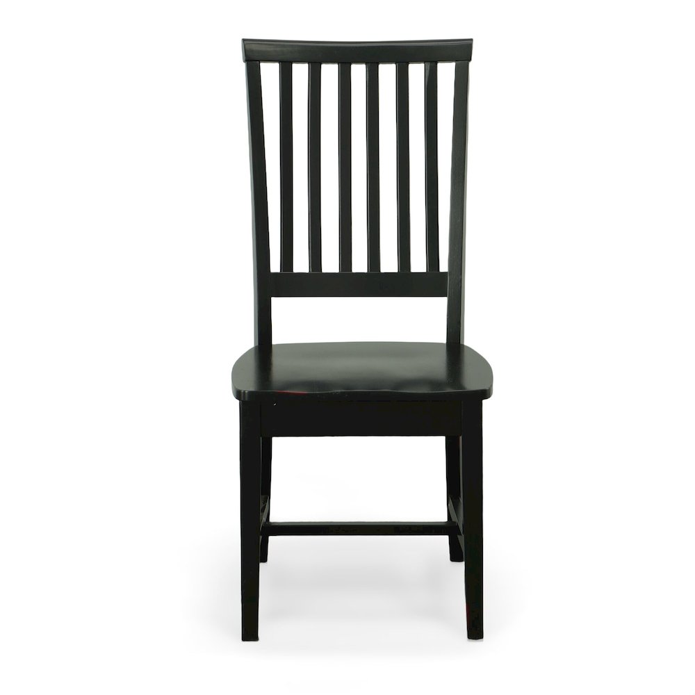 Fairview 42" Pedestal Dining Table with 4 Hudson Dining Chairs - Antique Black. Picture 8